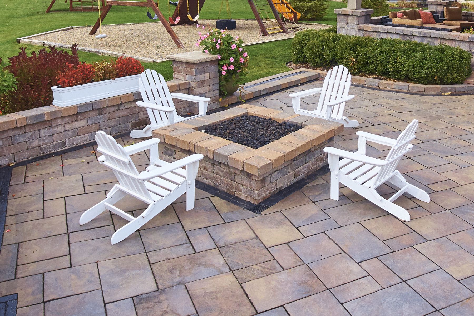 Fire Pit Paver Installation Residential PUP Pavers and Turf Florida