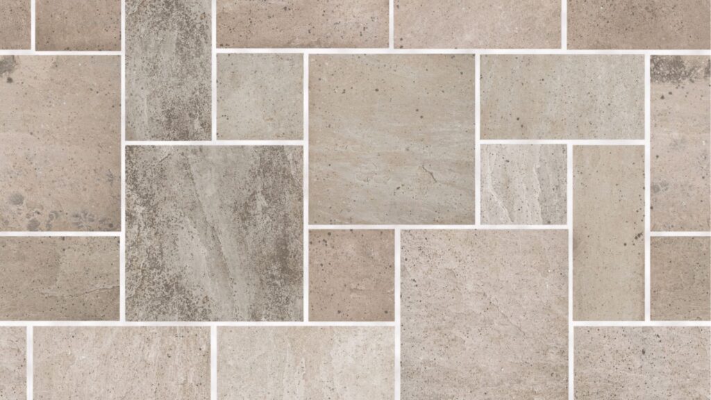 PUP Pavers Travertine Pavers Silver and Gold Installation