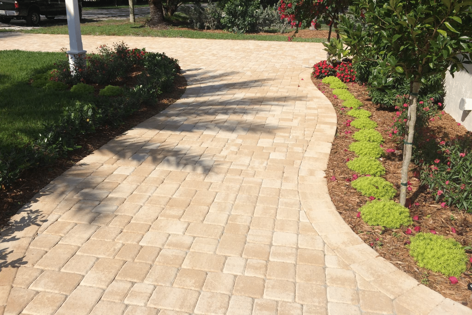 Brick Paver Maintenance Services Driveway Walkway Pup Pavers and Turf Florida