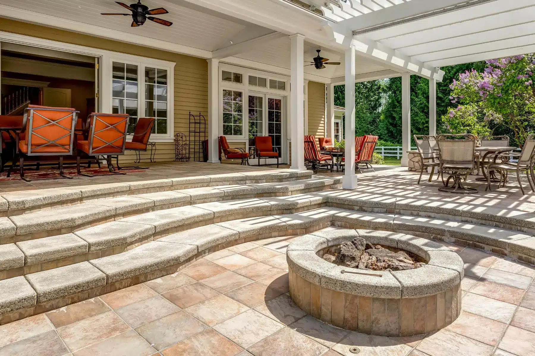 Fire Pit Paver Installation Brick PUP Pavers and Turf Florida