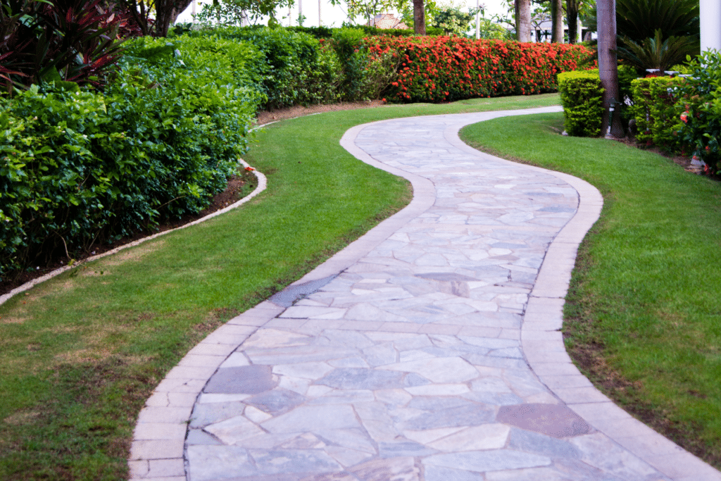 Paver Power Washing Services Walkway PUP Pavers and Turf Florida